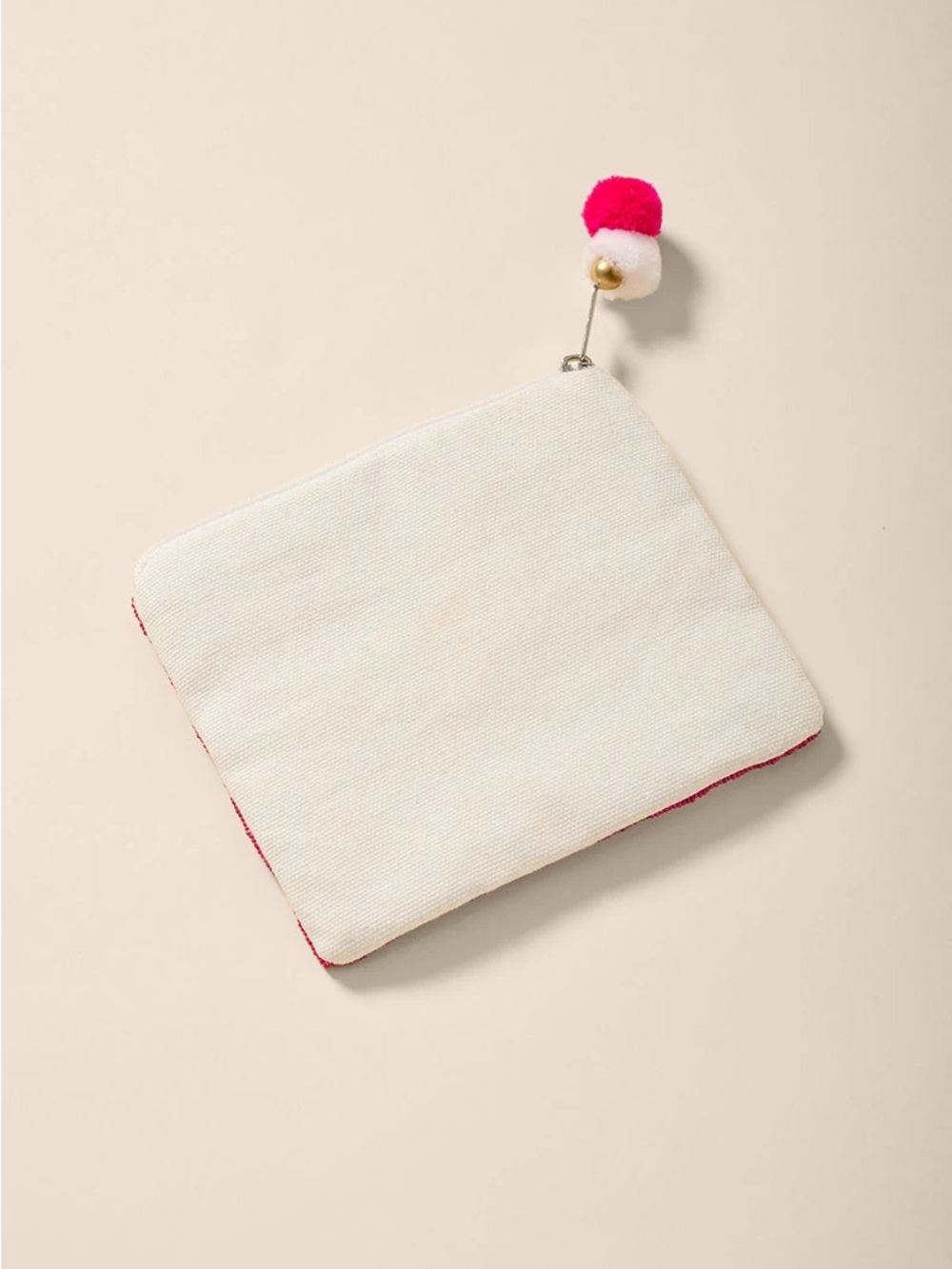 Beaded 'Extra Dirty' Cocktail Clutch - White & Pink - Picture 2 of 5